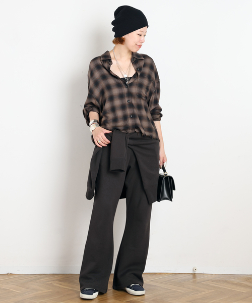 AP STUDIO(エーピーストゥディオ)の「Wool mix sweat Pants(スウェットパンツ・レディース・スミクロ/ベージュ・36/38)」の13枚目の写真