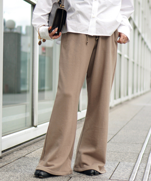 AP STUDIO(エーピーストゥディオ)の「Wool mix sweat Pants(スウェットパンツ・レディース・スミクロ/ベージュ・36/38)」の16枚目の写真
