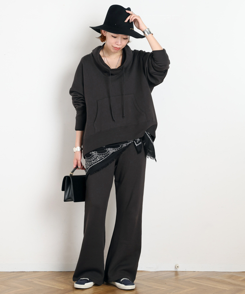 AP STUDIO(エーピーストゥディオ)の「Wool mix sweat Pants(スウェットパンツ・レディース・スミクロ/ベージュ・36/38)」の19枚目の写真