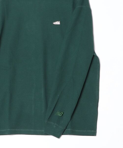 NEW BALANCE(ニューバランス)の「【別注】ニューバランス New Balance ワッフルロングスリーブTシャツシューパッチ 限定コラボ(Tシャツ/カットソー・メンズ・ダークグリーン/ブラック/オフホワイト・M/L/LL/S)」の15枚目の写真