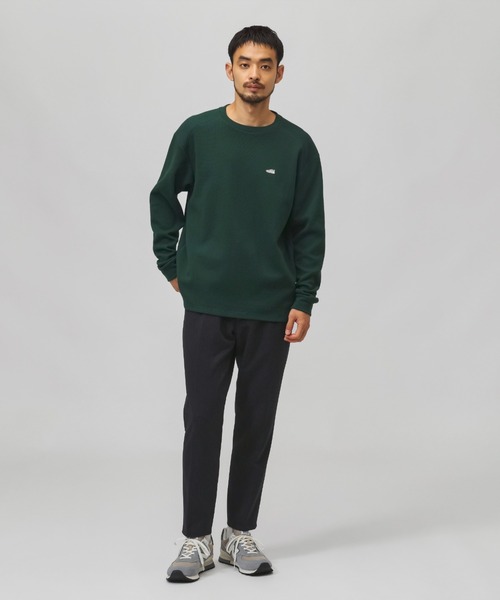 NEW BALANCE(ニューバランス)の「【別注】ニューバランス New Balance ワッフルロングスリーブTシャツシューパッチ 限定コラボ(Tシャツ/カットソー・メンズ・ダークグリーン/ブラック/オフホワイト・M/L/LL/S)」の5枚目の写真