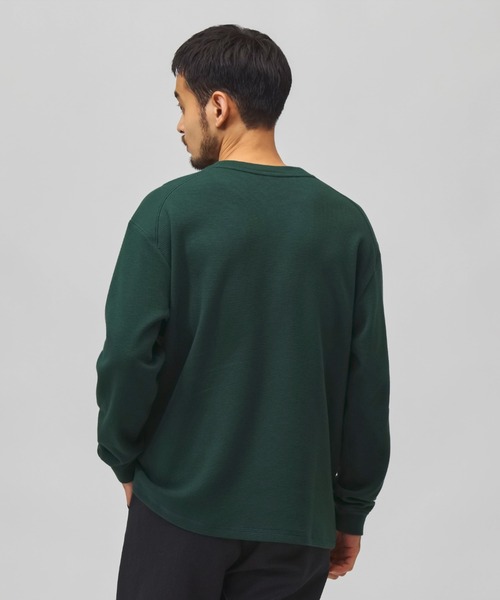 NEW BALANCE(ニューバランス)の「【別注】ニューバランス New Balance ワッフルロングスリーブTシャツシューパッチ 限定コラボ(Tシャツ/カットソー・メンズ・ダークグリーン/ブラック/オフホワイト・M/L/LL/S)」の4枚目の写真