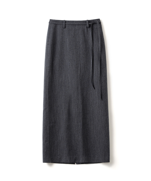 COSTUMEOCLOCK WOMAN(カスタムオクロック ウーマン)の「フォーマル スリット Hライン マキシスカート ストライプチャコール COWSK002STCHARCOAL(スカート・レディース・その他・X-SMALL/SMALL/MEDIUM/LARGE)」の4枚目の写真