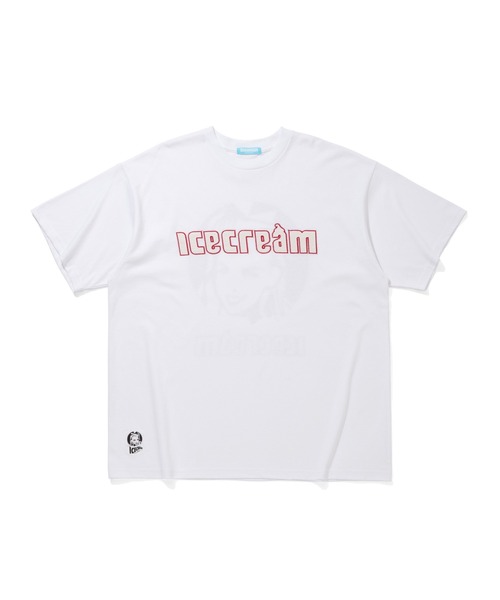 ICECREAM（アイスクリーム）の「APPLIQUE LOGO COTTON  T-SHIRT _ICECREAM（Tシャツ/カットソー・メンズ・ホワイト/ブラック/ピンク・MEDIUM/LARGE/X-LARGE）」の2枚目の写真