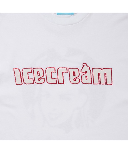 ICECREAM（アイスクリーム）の「APPLIQUE LOGO COTTON  T-SHIRT _ICECREAM（Tシャツ/カットソー・メンズ・ホワイト/ブラック/ピンク・MEDIUM/LARGE/X-LARGE）」の9枚目の写真