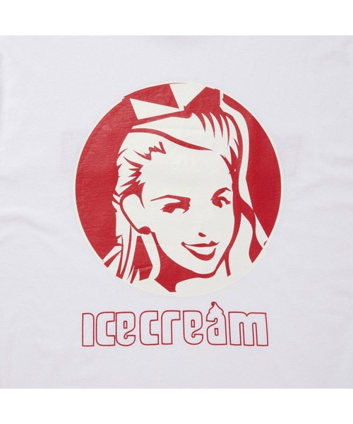 ICECREAM（アイスクリーム）の「APPLIQUE LOGO COTTON  T-SHIRT _ICECREAM（Tシャツ/カットソー・メンズ・ホワイト/ブラック/ピンク・MEDIUM/LARGE/X-LARGE）」の6枚目の写真