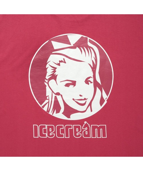 ICECREAM（アイスクリーム）の「APPLIQUE LOGO COTTON  T-SHIRT _ICECREAM（Tシャツ/カットソー・メンズ・ホワイト/ブラック/ピンク・MEDIUM/LARGE/X-LARGE）」の4枚目の写真