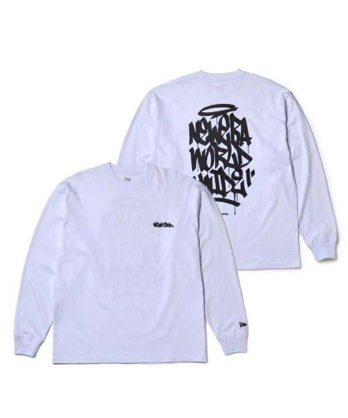 NEW ERA(ニューエラ)の「ニューエラ NEW ERA LS OS CT T TAGGING LOGO WHI 263(Tシャツ/カットソー・メンズ・ホワイト・L/M)」の1枚目の写真