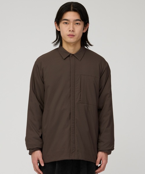 Snow Peak(スノーピーク)の「Snow Peak / Flexible Insulated Shirt フレキシブル インサレーションシャツ インサレ(シャツ/ブラウス・メンズ・ブラック/ダークブラウン・S/M/L)」の2枚目の写真