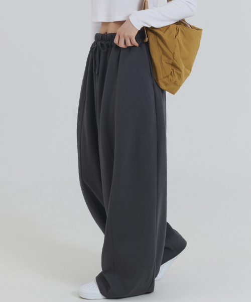 PIANER(ピアネール)の「切替ステッチ バルーンスウェットパンツ(チャコール)(スウェットパンツ・レディース・チャコール・MEDIUM/LARGE/X-LARGE)」の6枚目の写真