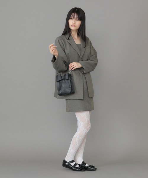 Casselini(キャセリーニ)の「Casselini(キャセリーニ)2WAYリボンミニバッグ(ショルダーバッグ・レディース・ブラック/アイボリー/シルバー/レッド・FREE)」の8枚目の写真