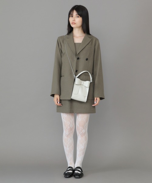 Casselini(キャセリーニ)の「Casselini(キャセリーニ)2WAYリボンミニバッグ(ショルダーバッグ・レディース・ブラック/アイボリー/シルバー/レッド・FREE)」の19枚目の写真