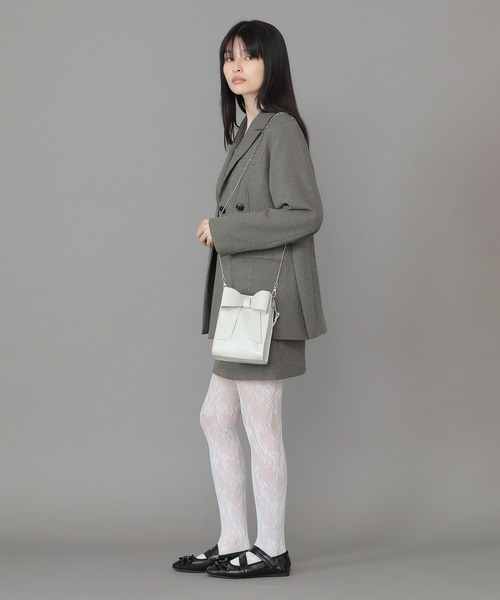 Casselini(キャセリーニ)の「Casselini(キャセリーニ)2WAYリボンミニバッグ(ショルダーバッグ・レディース・ブラック/アイボリー/シルバー/レッド・FREE)」の20枚目の写真