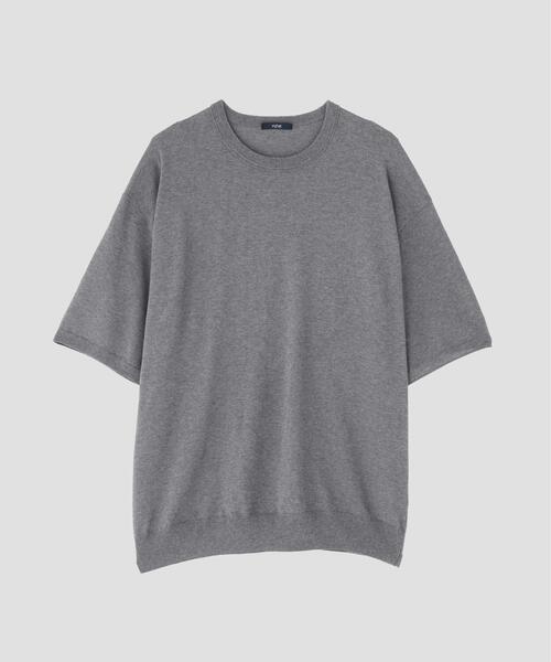 YLEVE（イレーヴ）の「YLEVE / ICE COTTON PULL OVER KNIT（ニット/セーター・メンズ・グレー/カーキ・5/4）」の2枚目の写真