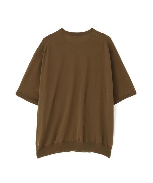 YLEVE（イレーヴ）の「YLEVE / ICE COTTON PULL OVER KNIT（ニット/セーター・メンズ・グレー/カーキ・5/4）」の3枚目の写真