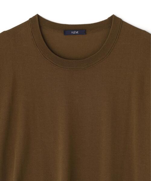 YLEVE（イレーヴ）の「YLEVE / ICE COTTON PULL OVER KNIT（ニット/セーター・メンズ・グレー/カーキ・5/4）」の4枚目の写真