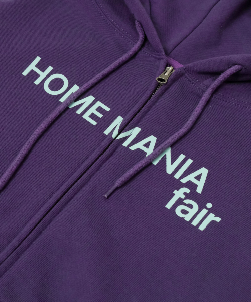 ISTKUNST(イストクンスト)の「HMF ロゴフードジップアップ_PURPLE(IK2GFUM480A)(パーカー・レディース・パープル・F)」の3枚目の写真