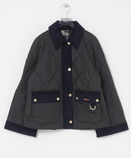 Barbour(バブアー)の「Barbour KILNWICK QUILTED JACKET(ダウンジャケット/コート・レディース・オリーブ/ベージュ/ブラック・10)」の4枚目の写真
