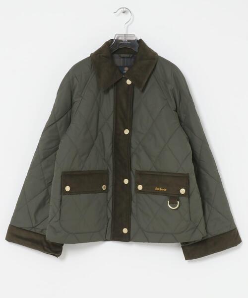Barbour(バブアー)の「Barbour KILNWICK QUILTED JACKET(ダウンジャケット/コート・レディース・オリーブ/ベージュ/ブラック・10)」の8枚目の写真