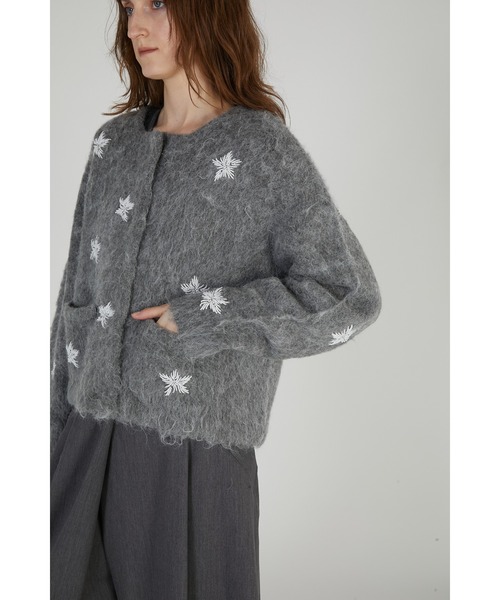 crinkle crinkle crinkle(クリンクルクリンクルクリンクル)の「シャギービーズニットジャケット / 【crinkle crinkle crinkle】 shaggy beads knit jacket(その他アウター・レディース・ブラック/グレー・FREE)」の9枚目の写真