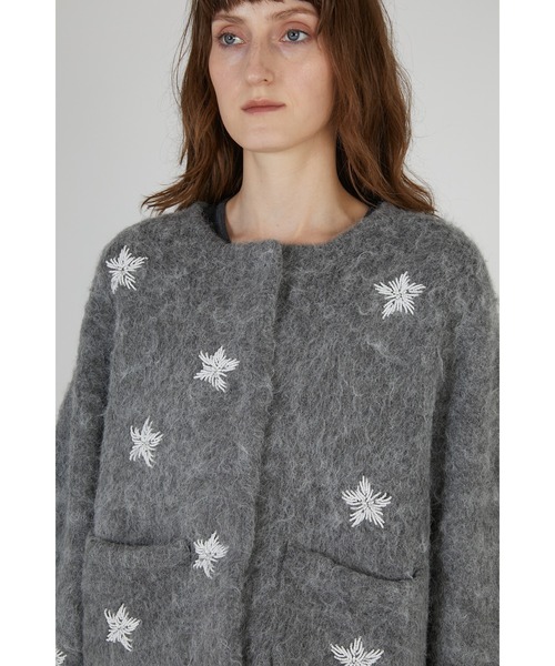 crinkle crinkle crinkle(クリンクルクリンクルクリンクル)の「シャギービーズニットジャケット / 【crinkle crinkle crinkle】 shaggy beads knit jacket(その他アウター・レディース・ブラック/グレー・FREE)」の10枚目の写真