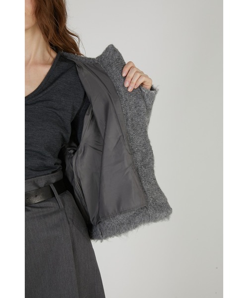 crinkle crinkle crinkle(クリンクルクリンクルクリンクル)の「シャギービーズニットジャケット / 【crinkle crinkle crinkle】 shaggy beads knit jacket(その他アウター・レディース・ブラック/グレー・FREE)」の13枚目の写真