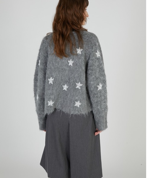 crinkle crinkle crinkle(クリンクルクリンクルクリンクル)の「シャギービーズニットジャケット / 【crinkle crinkle crinkle】 shaggy beads knit jacket(その他アウター・レディース・ブラック/グレー・FREE)」の15枚目の写真