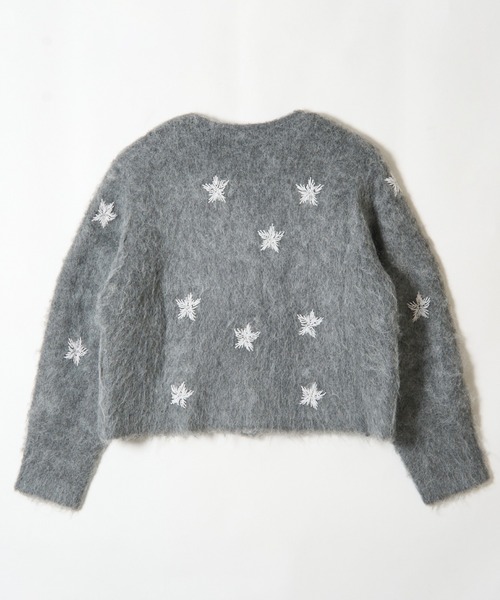 crinkle crinkle crinkle(クリンクルクリンクルクリンクル)の「シャギービーズニットジャケット / 【crinkle crinkle crinkle】 shaggy beads knit jacket(その他アウター・レディース・ブラック/グレー・FREE)」の8枚目の写真