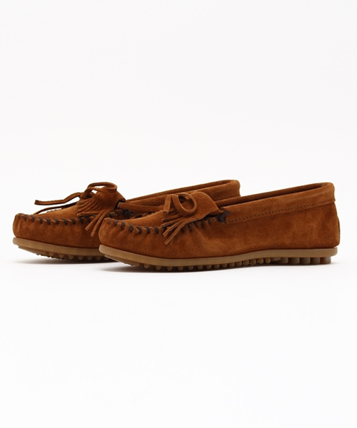 style counsel(スタイルカウンセル)の「【MINNETONKA】 ミネトンカ キルティスエードモカシン(モカシン/デッキシューズ・レディース・ブラック/ベージュ/ライトピンク/ブラウン・4/8/6/7/5)」の2枚目の写真