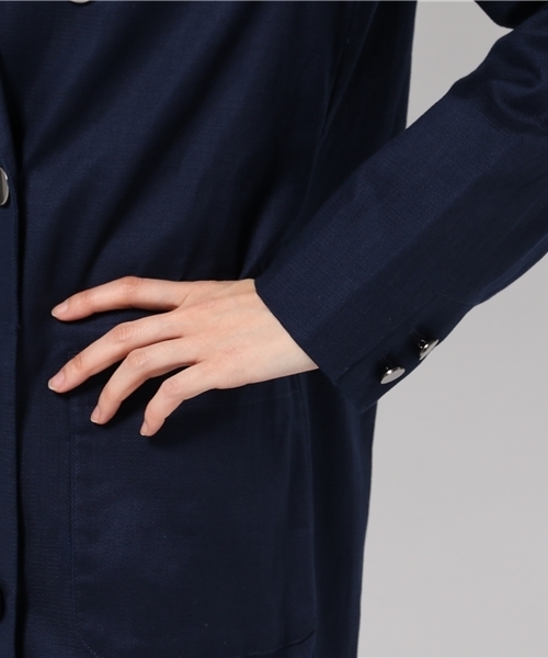 MOUSSY（マウジー）の「DOUBLE BUTTON JK F（その他アウター・レディース・ベージュ/ネイビー・1/2）」の7枚目の写真