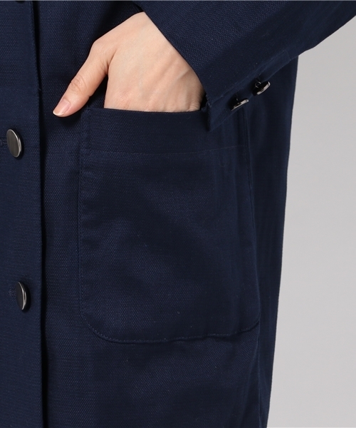 MOUSSY（マウジー）の「DOUBLE BUTTON JK F（その他アウター・レディース・ベージュ/ネイビー・1/2）」の8枚目の写真