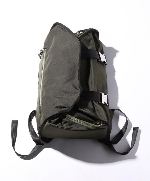 LORINZA(ロリンザ)の「<LORINZA> DBL/STRP B/P/バッグ(バックパック/リュック・メンズ・ブラック/オリーブ・FREE)」の2枚目の写真