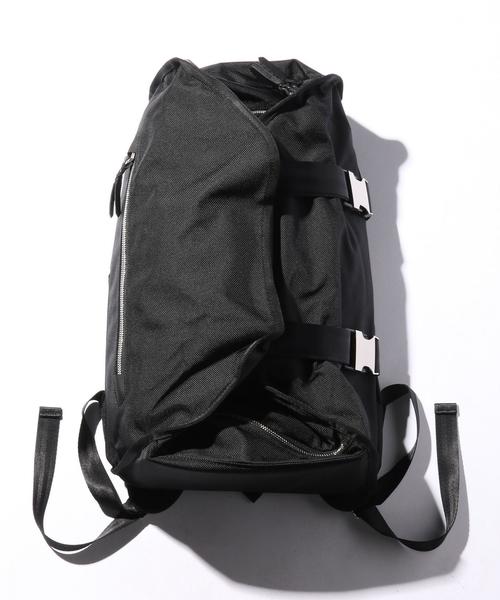 LORINZA(ロリンザ)の「<LORINZA> DBL/STRP B/P/バッグ(バックパック/リュック・メンズ・ブラック/オリーブ・FREE)」の1枚目の写真