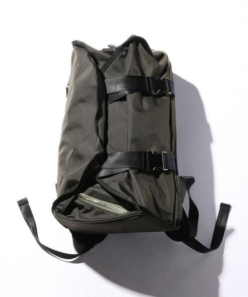 LORINZA(ロリンザ)の「<LORINZA> DBL/STRP B/P/バッグ(バックパック/リュック・メンズ・ブラック/オリーブ・FREE)」の3枚目の写真