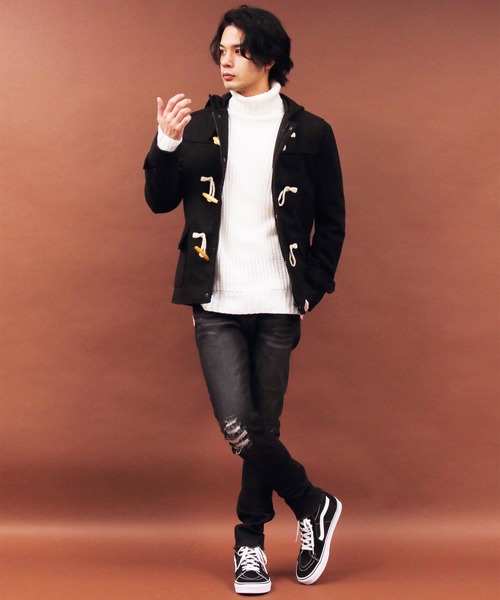 ８(eight)（エイト）の「ダッフルコート ウール メルトン ショート（ダッフルコート・メンズ・キャメル/ブラック/チャコールグレー/グレー/ネイビー/レッド/チェック/ワイン・X-LARGE/LARGE/MEDIUM/XX-LARGE/SMALL）」の13枚目の写真