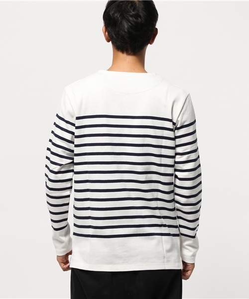 BLACK LABEL CRESTBRIDGE（ブラックレーベル・クレストブリッジ）の「パネルバスク ロンＴ（Tシャツ/カットソー・メンズ・オフホワイト/グレー/ネイビー/ブラック・L/LL/M）」の7枚目の写真