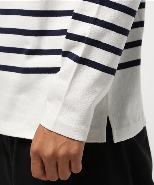 BLACK LABEL CRESTBRIDGE（ブラックレーベル・クレストブリッジ）の「パネルバスク ロンＴ（Tシャツ/カットソー・メンズ・オフホワイト/グレー/ネイビー/ブラック・L/LL/M）」の9枚目の写真