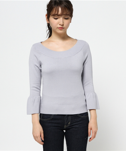 PROPORTION BODY DRESSING（プロポーションボディドレッシング）の「【CanCam11月号掲載】ベルソリストヒートニット（ニット/セーター・レディース・ベージュ/ブラック/ホワイト系その他/ブルー・2/3）」の5枚目の写真