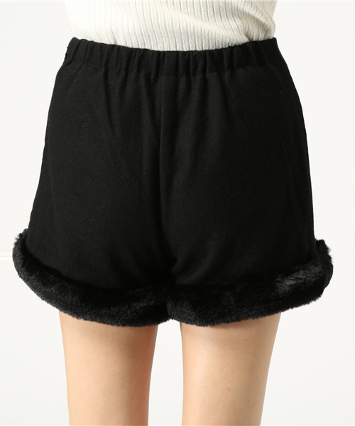archives(アルシーヴ)の「ウール×ファー ショートパンツ(その他パンツ・レディース・グレー/ブラック/キャメル・MEDIUM)」の11枚目の写真