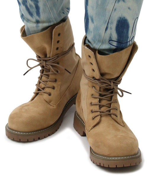 glabella（グラベラ）の「ロールトップワークブーツ（ブーツ）」 - WEAR