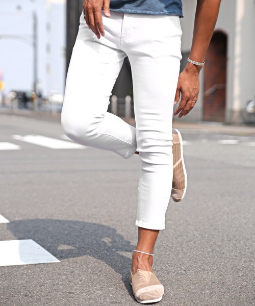 LUXSTYLE(ラグスタイル)の「ストレッチスキニーアンクルパンツ(その他パンツ・メンズ・ホワイト/ネイビー/ブラック/ベージュ/ワイン/チャコールグレー/ブルー/インディゴブルー・L/S/M/XL)」の1枚目の写真