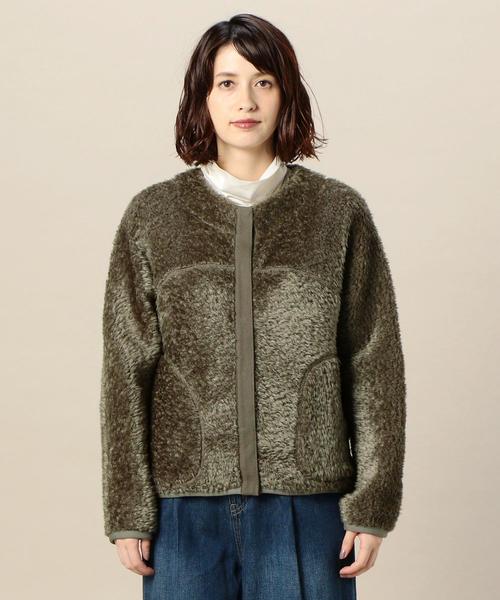BEAUTY&YOUTH UNITED ARROWS(ビューティーアンドユースユナイテッドアローズ)の「BY ボアブルゾン ◆(ブルゾン・レディース・ブラウン/オリーブ/ベージュ・FREE)」の6枚目の写真