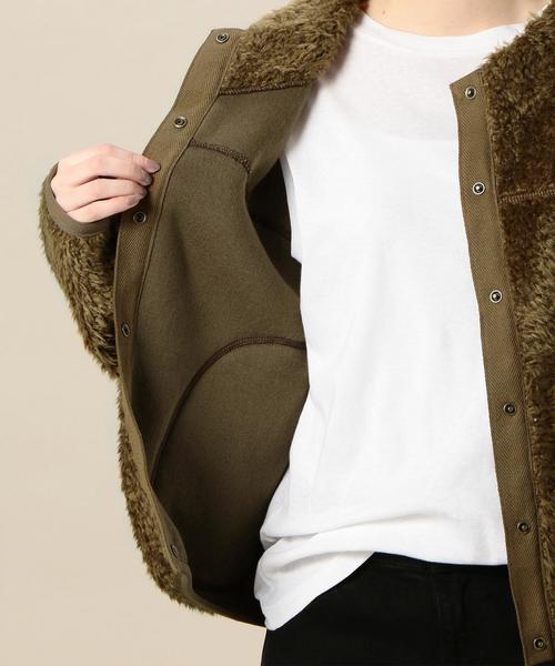 BEAUTY&YOUTH UNITED ARROWS(ビューティーアンドユースユナイテッドアローズ)の「BY ボアブルゾン ◆(ブルゾン・レディース・ブラウン/オリーブ/ベージュ・FREE)」の13枚目の写真