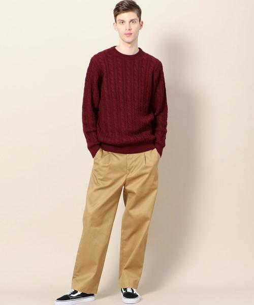 BEAUTY&YOUTH UNITED ARROWS（ビューティーアンドユースユナイテッドアローズ）の「BY ウォッシャブル ノーブル ケーブル ニット ◆（ニット/セーター・メンズ・ネイビー/ワインレッド/ライトグレー・LARGE/X-LARGE/MEDIUM/SMALL）」の12枚目の写真