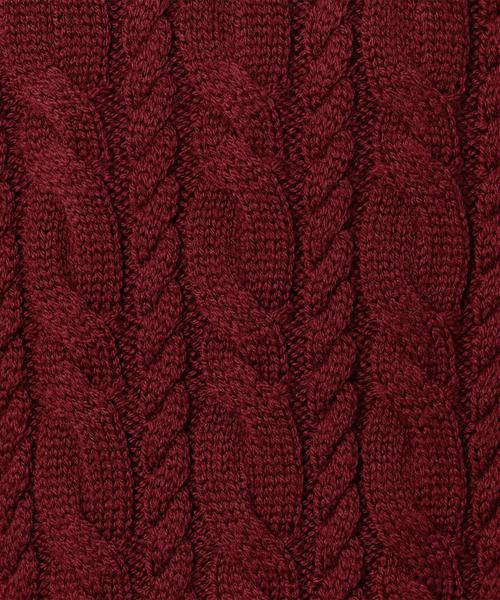 BEAUTY&YOUTH UNITED ARROWS（ビューティーアンドユースユナイテッドアローズ）の「BY ウォッシャブル ノーブル ケーブル ニット ◆（ニット/セーター・メンズ・ネイビー/ワインレッド/ライトグレー・LARGE/X-LARGE/MEDIUM/SMALL）」の4枚目の写真