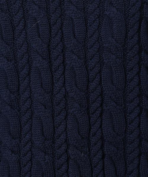 BEAUTY&YOUTH UNITED ARROWS（ビューティーアンドユースユナイテッドアローズ）の「BY ウォッシャブル ノーブル ケーブル ニット ◆（ニット/セーター・メンズ・ネイビー/ワインレッド/ライトグレー・LARGE/X-LARGE/MEDIUM/SMALL）」の8枚目の写真