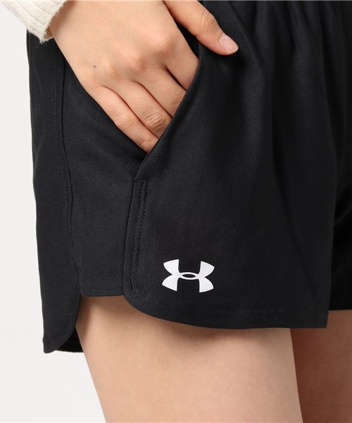 UNDER ARMOUR（アンダーアーマー）の「ジャージハーフパンツ UA PLAY UP SHORT（その他パンツ・レディース・グレー/ブラック×ホワイト・L/LL/M/S）」の7枚目の写真