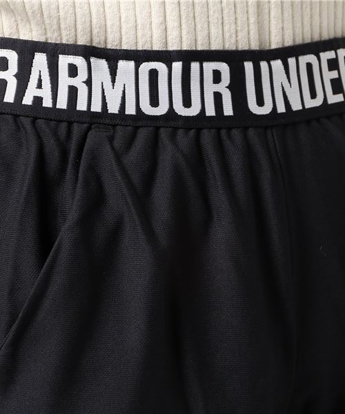 UNDER ARMOUR（アンダーアーマー）の「ジャージハーフパンツ UA PLAY UP SHORT（その他パンツ・レディース・グレー/ブラック×ホワイト・L/LL/M/S）」の5枚目の写真