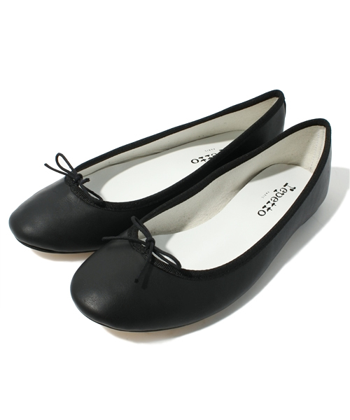 NANO universe（ナノユニバース）の「repetto/BBスムース バレエ（バレエシューズ・レディース・ブラック/ホワイト・39）」の2枚目の写真