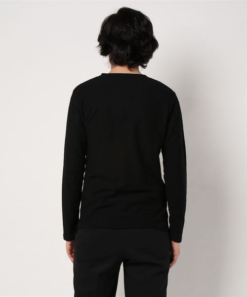 ivory court（アイボリーコート）の「700 ヘンケイテンジクVネック ロングスリーブ（Tシャツ/カットソー・メンズ・ブラック/グレー/ホワイト・LARGE/MEDIUM）」の5枚目の写真